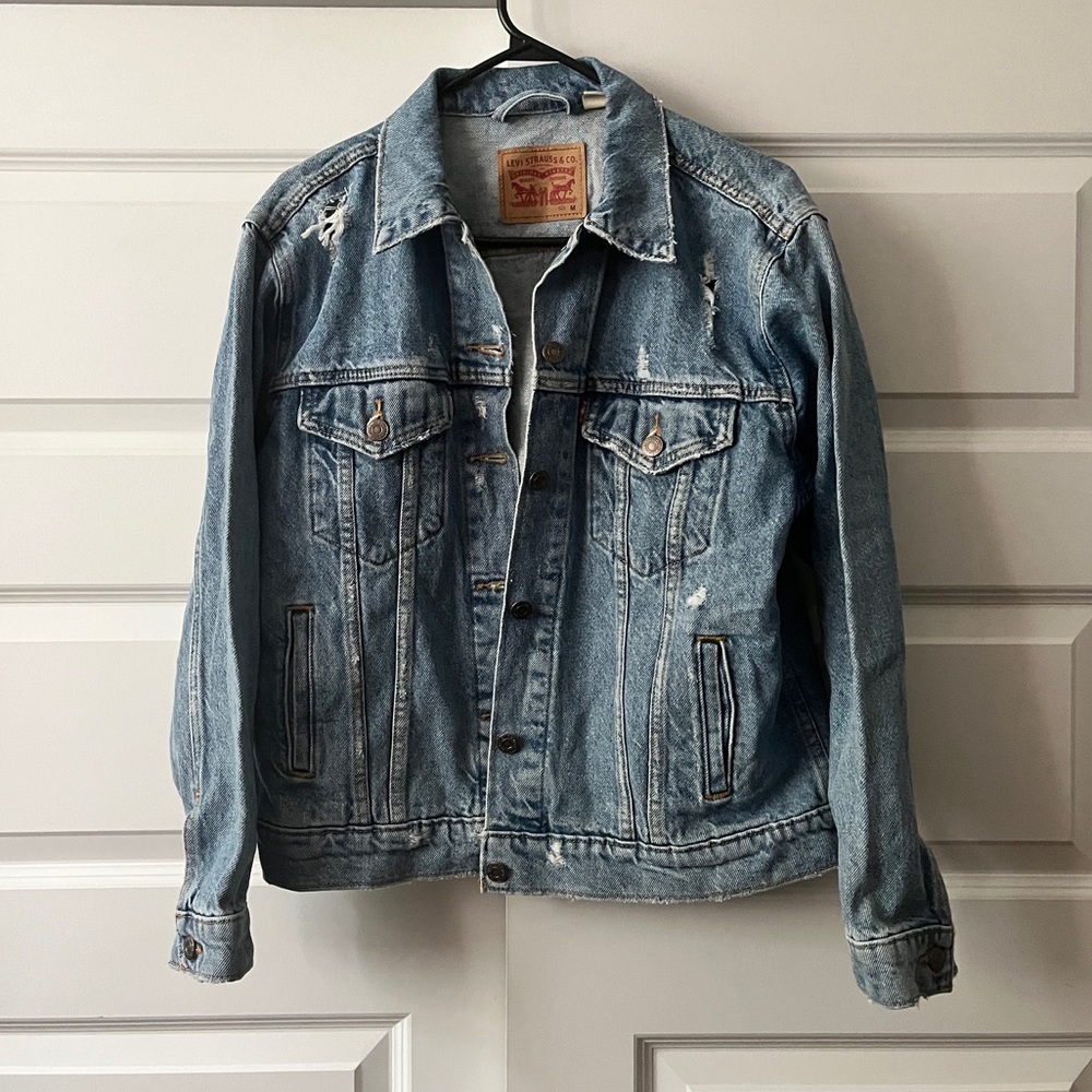 Distressed Levi’s Red Tab Denim Jacket - Medium